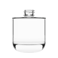 Frasco de vidro Áurea 300ml cilíndrico, com ombro reto, inspirado no equilíbrio e ideal para Home & Spa.