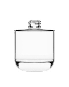 Frasco de vidro Áurea 300ml cilíndrico, com ombro reto, inspirado no equilíbrio e ideal para Home & Spa.