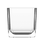 Frasco de vidro Candle Square 80ml quadrado, compacto e sofisticado para mini velas aromáticas.