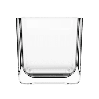 Frasco de vidro Candle Square 80ml quadrado, compacto e sofisticado para mini velas aromáticas.