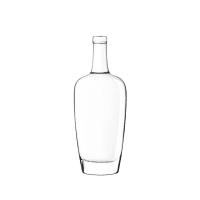 Garrafa de vidro Diva 700ml Saverglass para destilados premium.