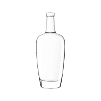 Garrafa de vidro Diva 750ml Saverglass com design curvilíneo e elegante.