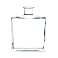 Garrafa de vidro Jens 1500ml Saverglass para destilados premium em grande formato.