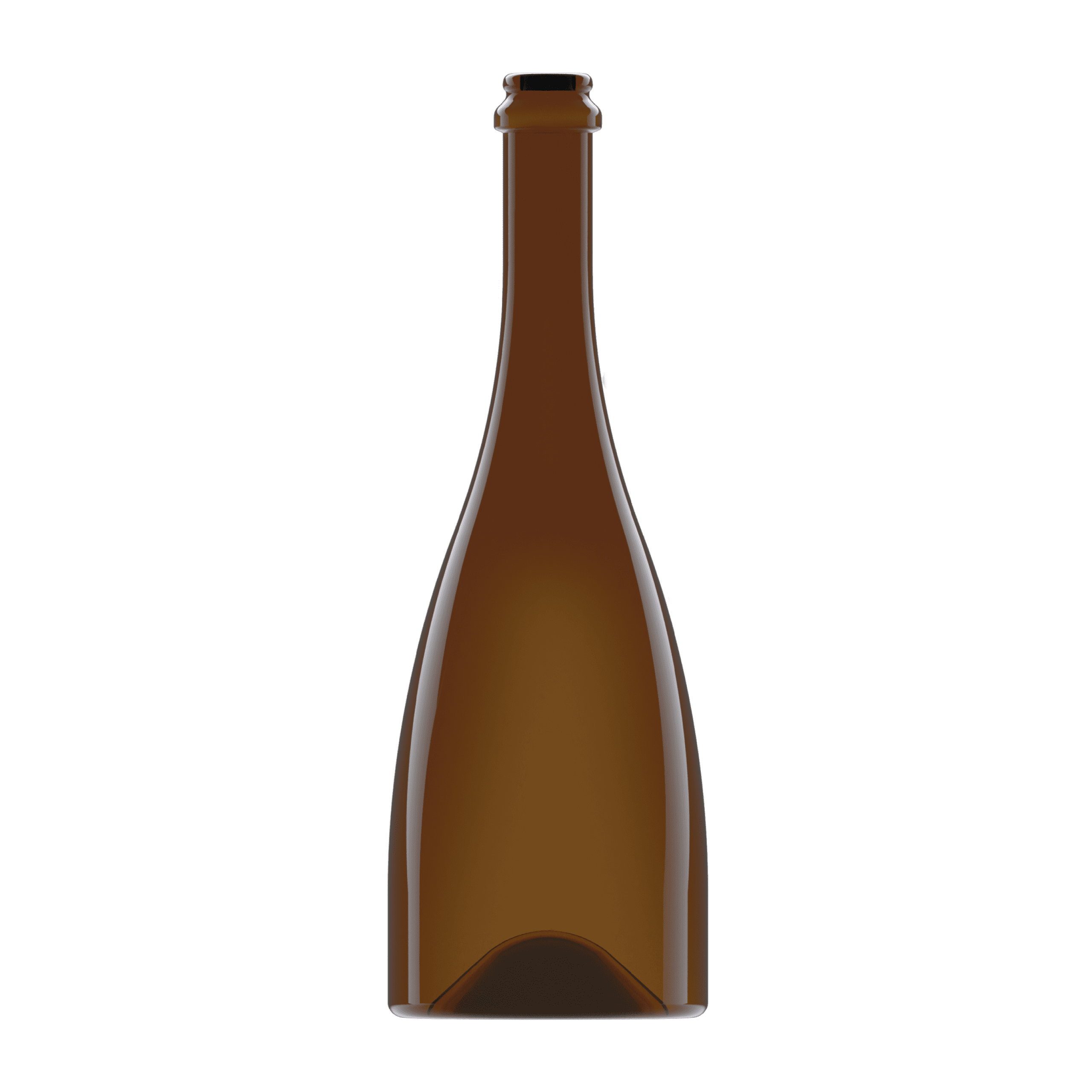 Garrafa Alienor 750ml Champagne – Verallia Garrafa de vidro Alienor 750ml Champagne Verallia âmbar com terminação F-1259.