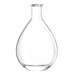 Garrafa de vidro Eden 700ml Saverglass com curvas suaves e formato orgânico.