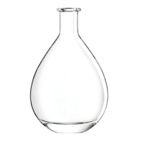 Garrafa de vidro Eden 700ml Saverglass com curvas suaves e formato orgânico.