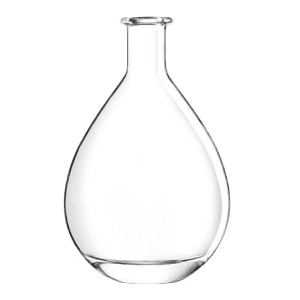 Garrafa de vidro Eden 700ml Saverglass com curvas suaves e formato orgânico.