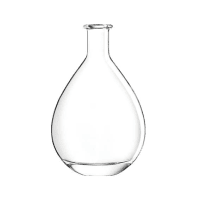 Garrafa de vidro Eden 375ml Saverglass com design orgânico e curvas suaves.