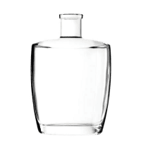 Garrafa de vidro Elliptic 750ml Saverglass para destilados premium.