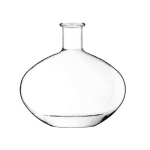 Garrafa de vidro Madras 700ml Saverglass com design curvilíneo e base espessa.