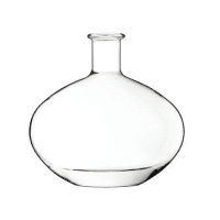 Garrafa de vidro Madras 700ml Saverglass com design curvilíneo e base espessa.