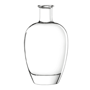 Garrafa de vidro Olympe 750ml Saverglass para destilados premium.