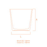 Copo de vidro Real 1100ml robusto e sofisticado, ideal para maxi velas perfumadas de longa duração.