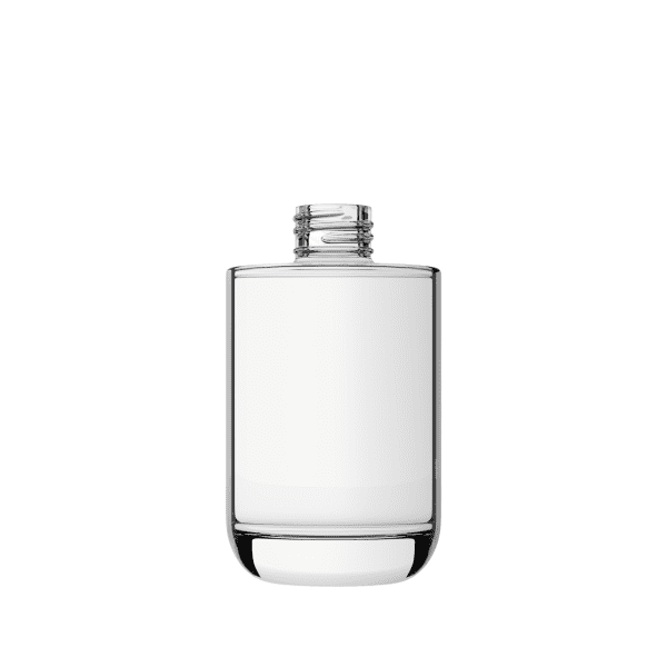 Embalagem de vidro Amazônia 220ml com fechamento 28/410 e corpo liso para personalização.