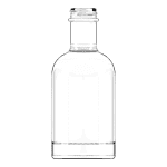 Garrafa de vidro Oslo 200ml para Home & Spa com terminação GPI 28/400.