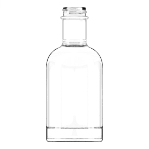 Garrafa de vidro Oslo 200ml para Home & Spa com terminação GPI 28/400.