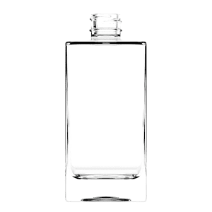 Frasco de vidro QUADRADO 350ml para Home & Spa com fechamento rosca 28.