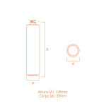 Frasco de vidro Tiffany 50ml elegante e compacto, ideal para perfumes e fragrâncias sofisticadas.