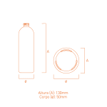 Frasco de vidro Desire 90ml clássico e sofisticado, ideal para perfumes premium e fragrâncias exclusivas.