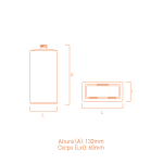 Frasco de vidro Kate 100ml para perfumes premium, design clássico e corpo amplo para personalizações.