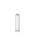 Frasco de vidro Tiffany 50ml elegante e compacto, ideal para perfumes e fragrâncias sofisticadas.